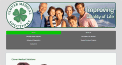 Desktop Screenshot of clovermedicalsolutions.com