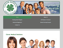 Tablet Screenshot of clovermedicalsolutions.com